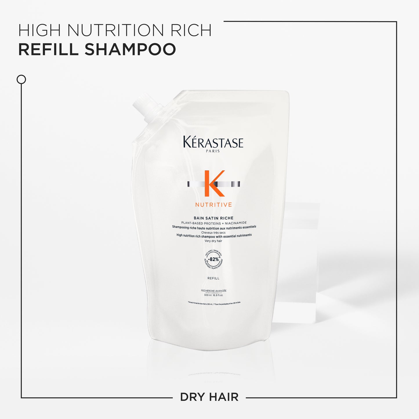 Nutritive Bain Satin Riche 500ml Refill Pouch