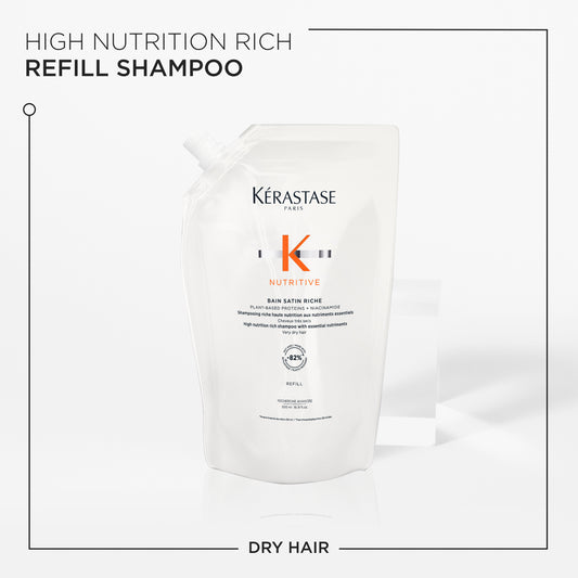 Nutritive Bain Satin Riche 500ml Refill Pouch